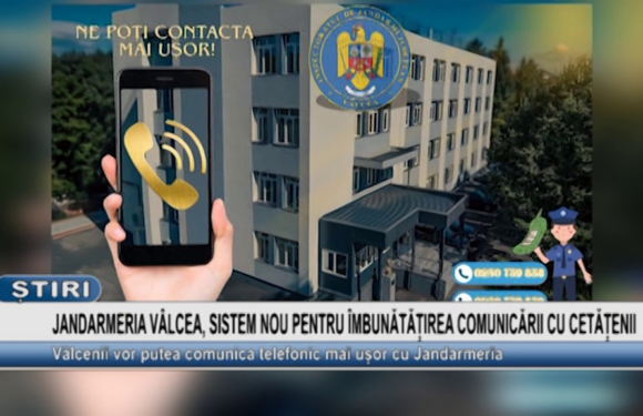 Jandarmeria Vâlcea: sistem nou pentru îmbunătățirea comunicării cu cetățenii