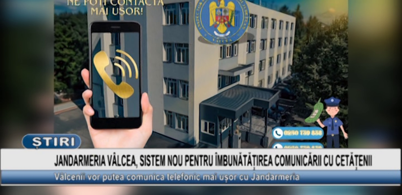 Jandarmeria Vâlcea: sistem nou pentru îmbunătățirea comunicării cu cetățenii